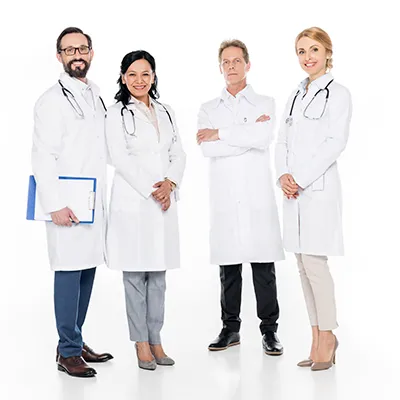 doctors and nurses in the clinic